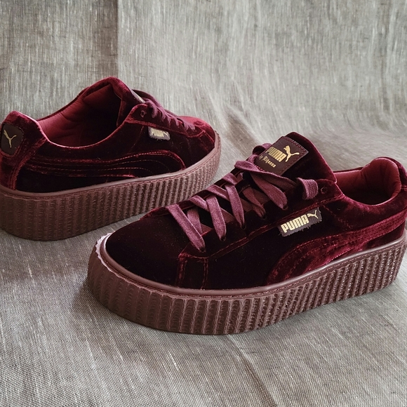 Puma Shoes - NDS Women's Puma Rihanna Fenty Creeper Burgundy Size 7.5 or 6Y